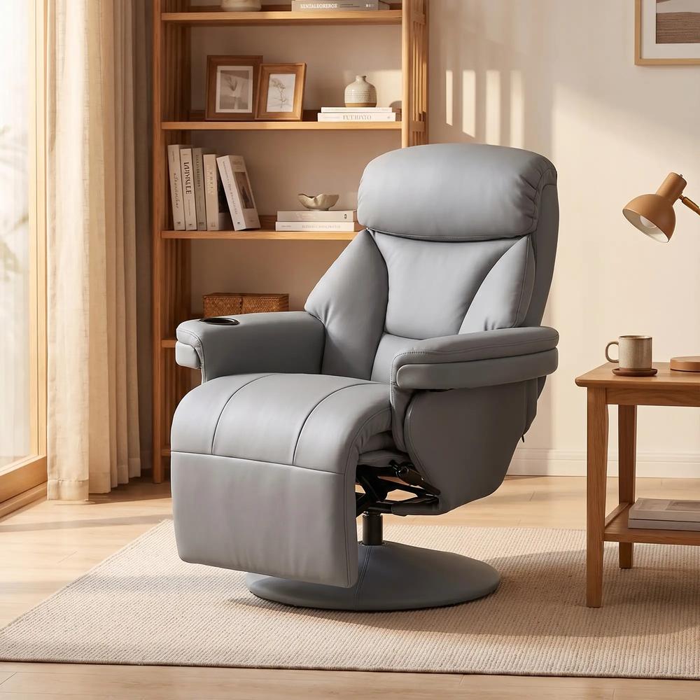 HOMCOM Upholstered Reclining Armchair, Manual Recliner Chair with Footrest and Adjustable Backrest Additional View 27