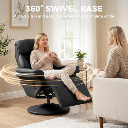 HOMCOM Upholstered Reclining Armchair, Manual Recliner Chair with Footrest and Adjustable Backrest Additional View 6