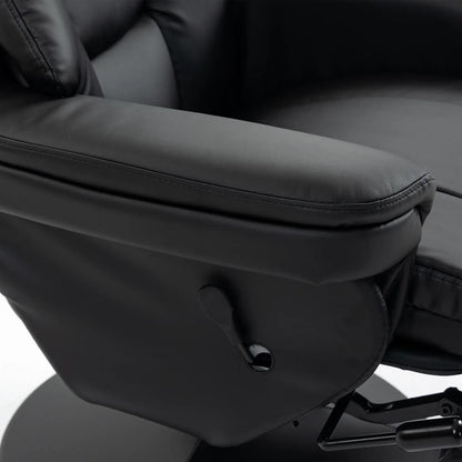 HOMCOM Upholstered Reclining Armchair, Manual Recliner Chair with Footrest and Adjustable Backrest Additional View 10