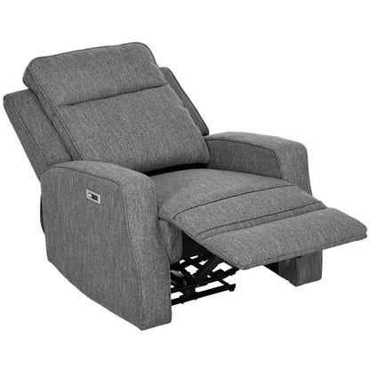 HOMCOM 150&deg; Electric Reclining Chair, with USB port and Footrest Additional View 12