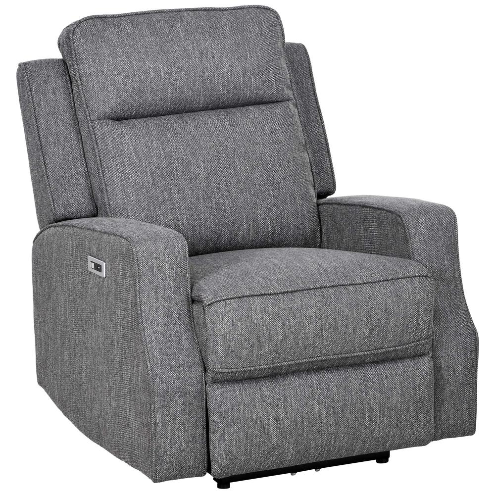 HOMCOM 150&deg; Electric Reclining Chair, with USB port and Footrest