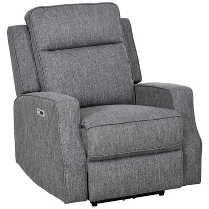 HOMCOM 150&deg; Electric Reclining Chair, with USB port and Footrest
