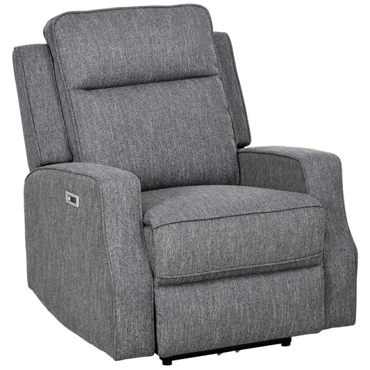 HOMCOM 150&deg; Electric Reclining Chair, with USB port and Footrest