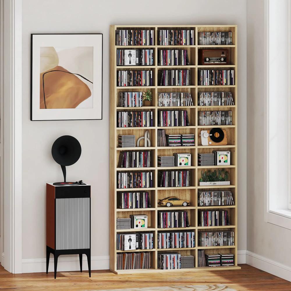 HOMCOM CD Storage Unit with Adjustable Shelves, 102 x 195 cm Additional View 13