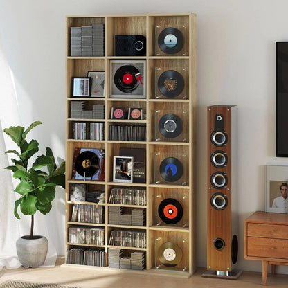 HOMCOM CD Storage Unit with Adjustable Shelves, 102 x 195 cm Additional View 19