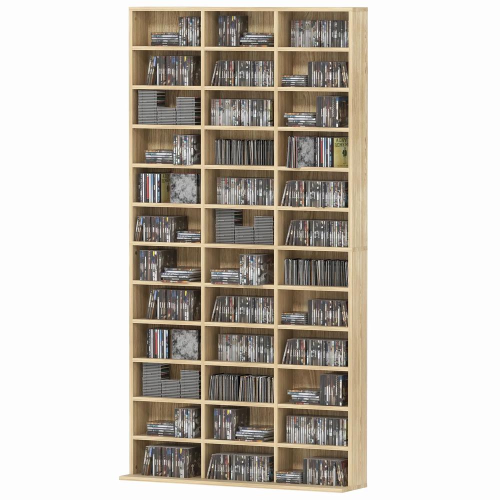 HOMCOM CD Storage Unit with Adjustable Shelves, 102 x 195 cm Additional View 22