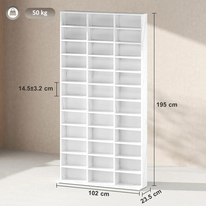 HOMCOM CD Storage Unit with Adjustable Shelves, 102 x 195 cm Additional View 25