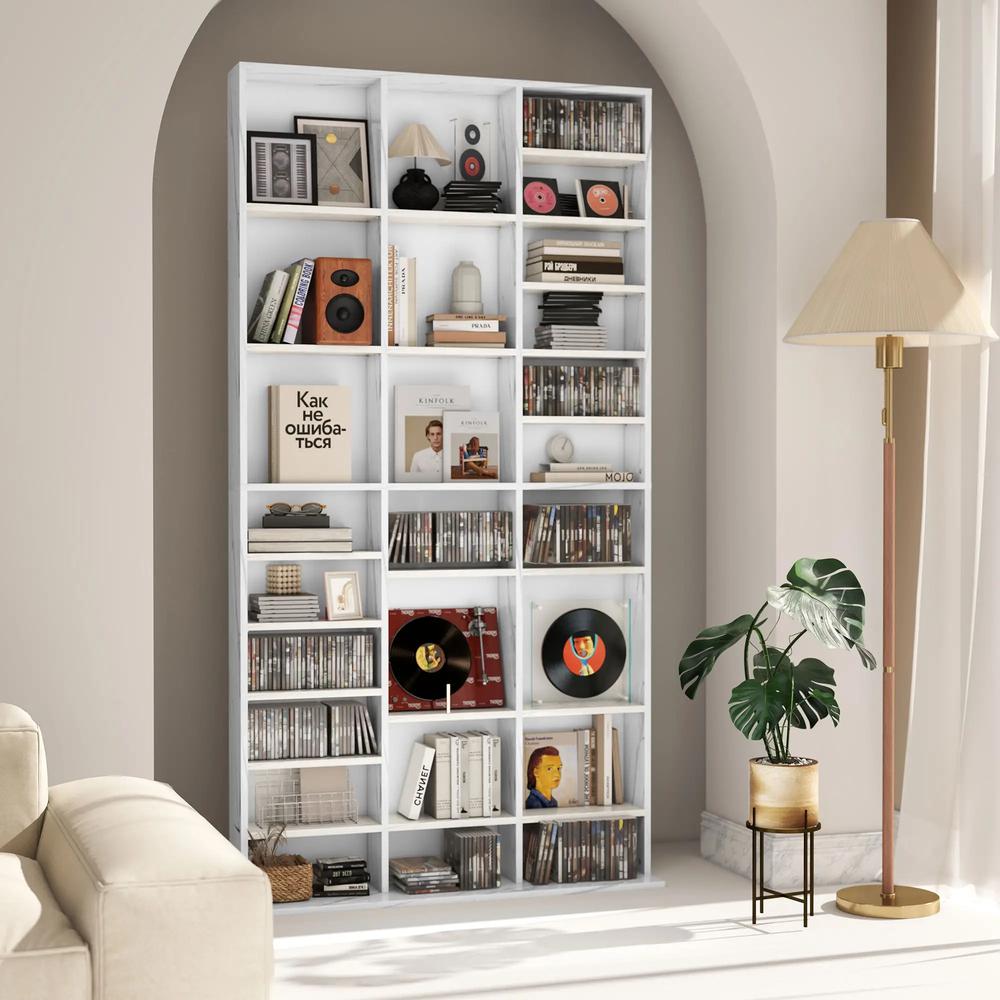 HOMCOM CD Storage Unit with Adjustable Shelves, 102 x 195 cm Additional View 31