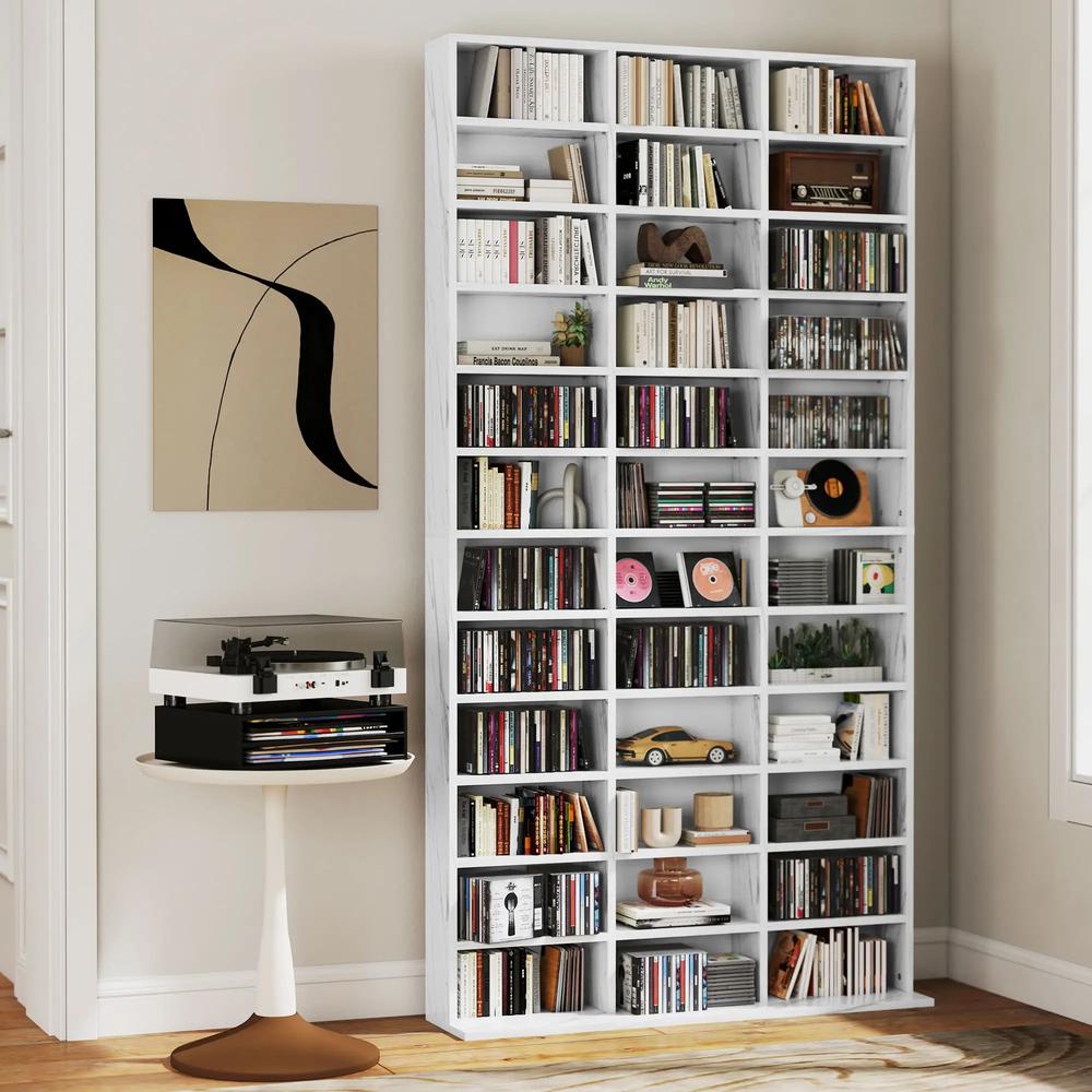 HOMCOM CD Storage Unit with Adjustable Shelves, 102 x 195 cm Additional View 32