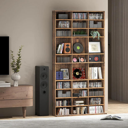 HOMCOM CD Storage Unit with Adjustable Shelves, 102 x 195 cm Additional View 7