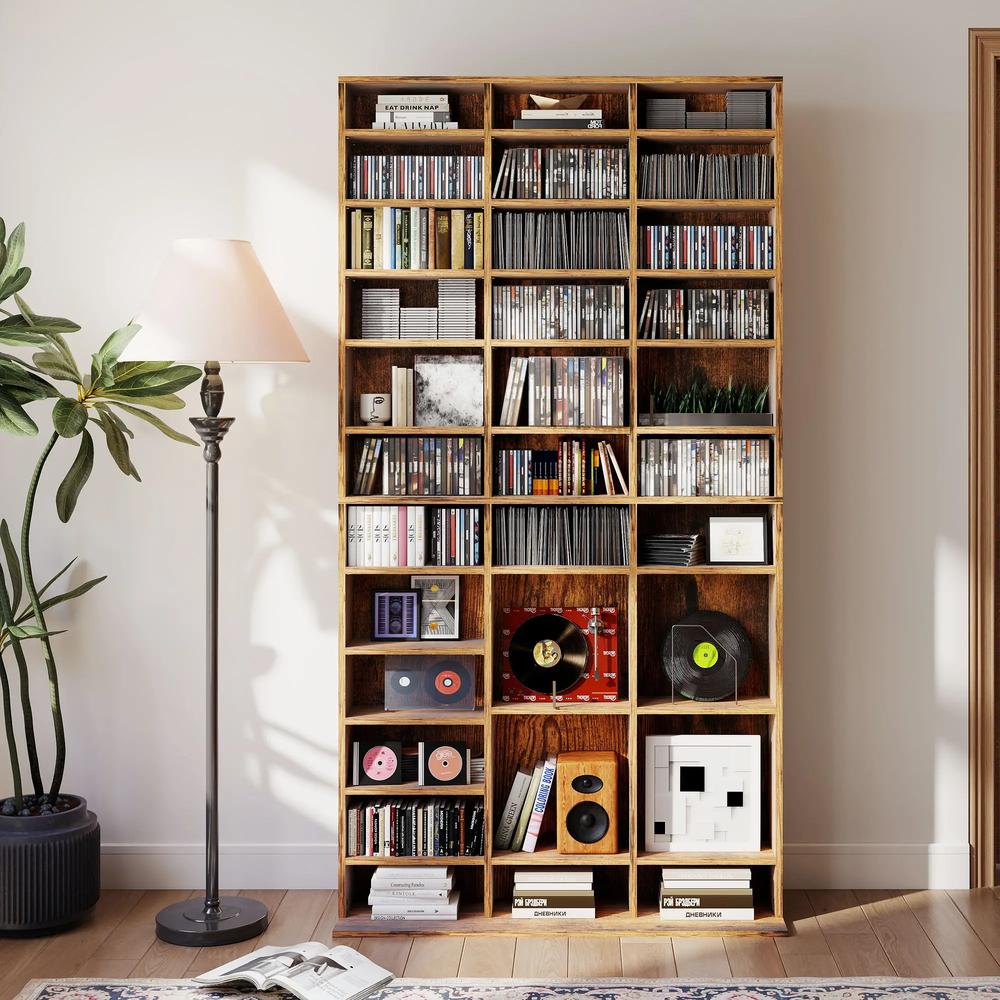 HOMCOM CD Storage Unit with Adjustable Shelves, 102 x 195 cm Additional View 8