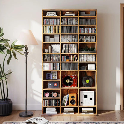 HOMCOM CD Storage Unit with Adjustable Shelves, 102 x 195 cm Additional View 8