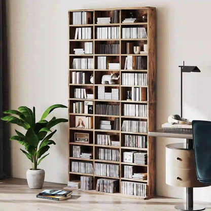 HOMCOM CD Storage Unit with Adjustable Shelves, 102 x 195 cm Additional View 9