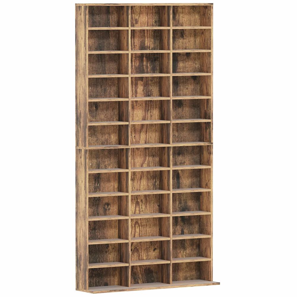HOMCOM CD Storage Unit with Adjustable Shelves, 102 x 195 cm
