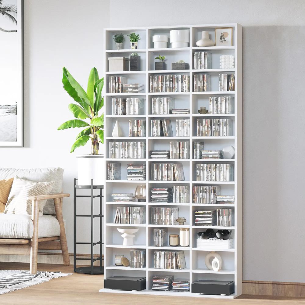 HOMCOM 33 Adjustable Compartment Storage Unit - White Additional View 2