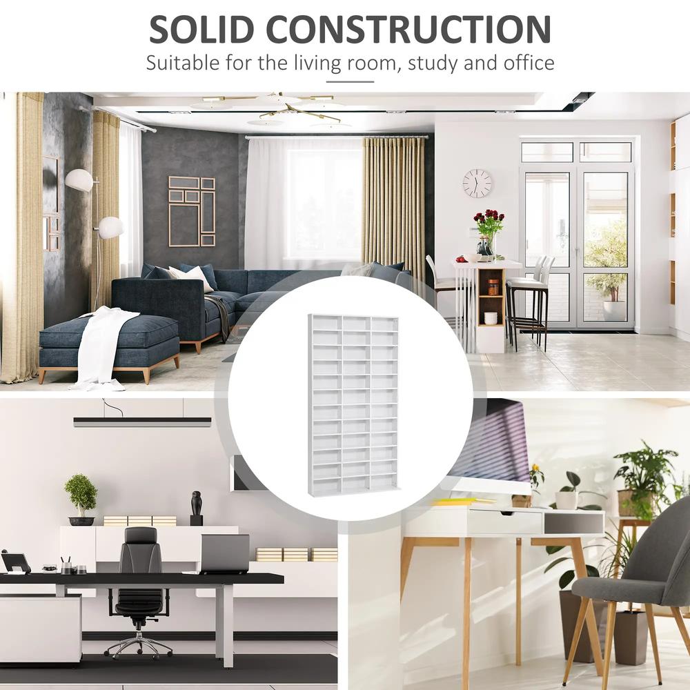 HOMCOM 33 Adjustable Compartment Storage Unit - White Additional View 6