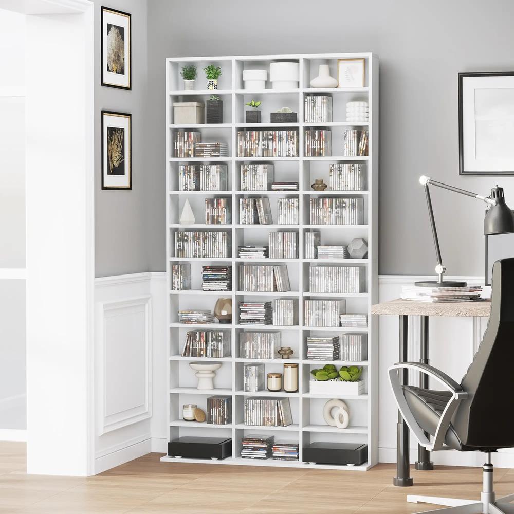 HOMCOM 33 Adjustable Compartment Storage Unit - White Additional View 8