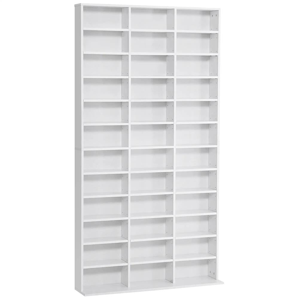 HOMCOM 33 Adjustable Compartment Storage Unit - White