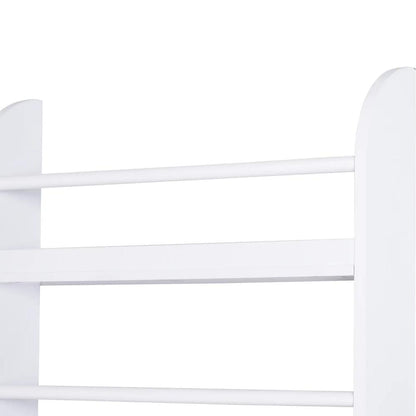 HOMCOM Bookcase, 4 Tier Wall Mounted Bookshelf, 15cm Depth Storage Shelving Rack for Bedroom Nursery Office Home, Accessories Supplies, White Additional View 8