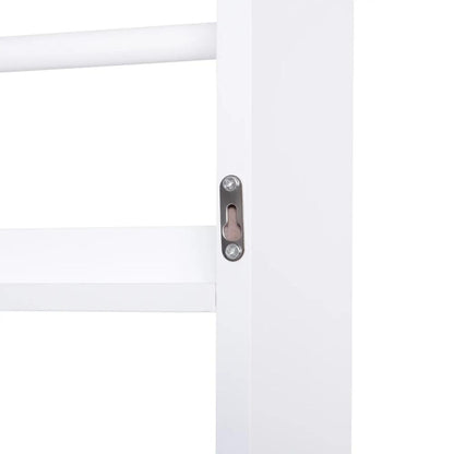 HOMCOM Bookcase, 4 Tier Wall Mounted Bookshelf, 15cm Depth Storage Shelving Rack for Bedroom Nursery Office Home, Accessories Supplies, White Additional View 9