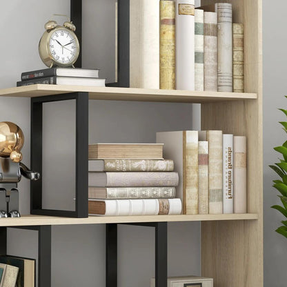 HOMCOM 5-Tier Bookcase, Wooden Ladder Bookshelf Display Stand Additional View 19