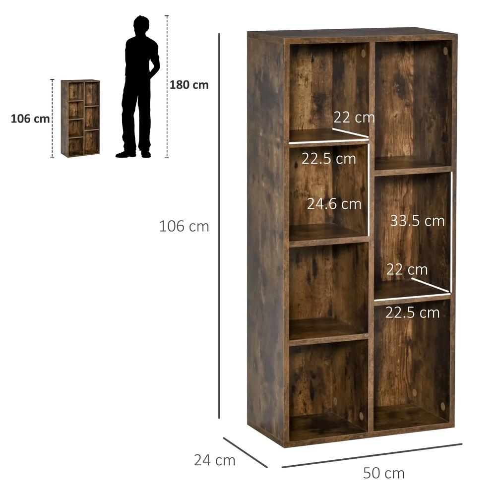 HOMCOM Seven-Cube Bookcase Additional View 3