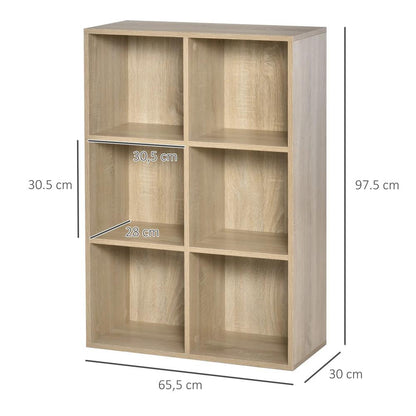 HOMCOM Six-Cube Bookcase Additional View 14