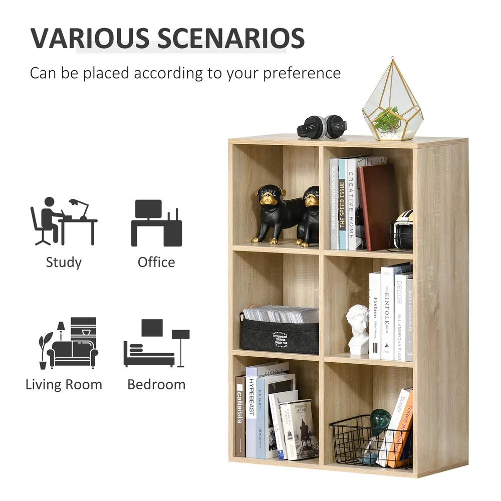 HOMCOM Six-Cube Bookcase Additional View 15