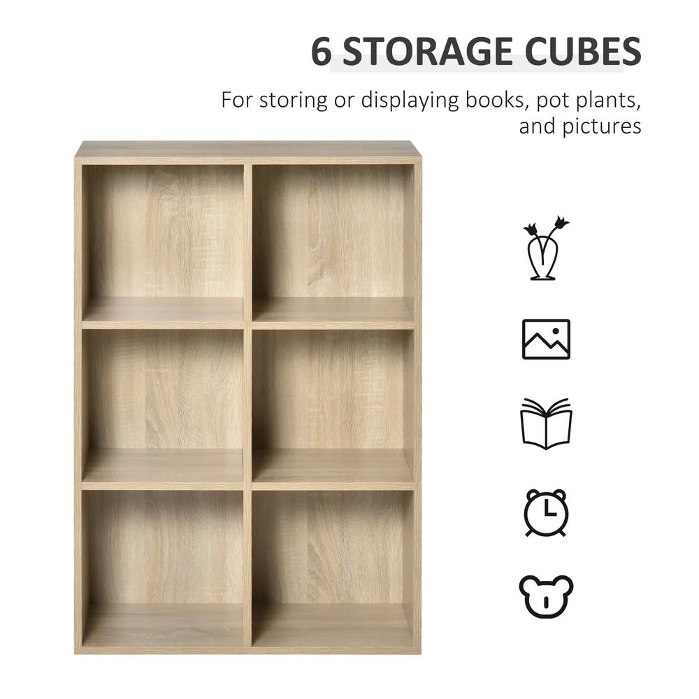 HOMCOM Six-Cube Bookcase Additional View 16