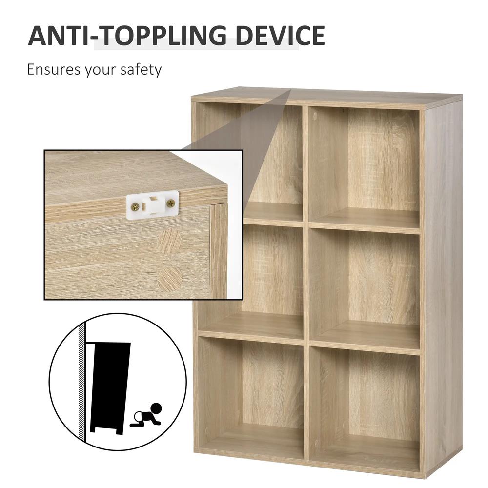 HOMCOM Six-Cube Bookcase Additional View 17