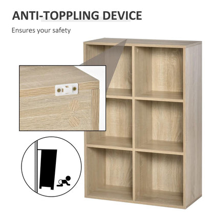 HOMCOM Six-Cube Bookcase Additional View 17