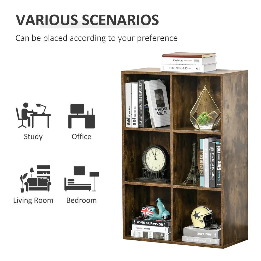 HOMCOM Six-Cube Bookcase Additional View 28