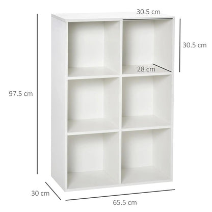 HOMCOM Six-Cube Bookcase Additional View 35