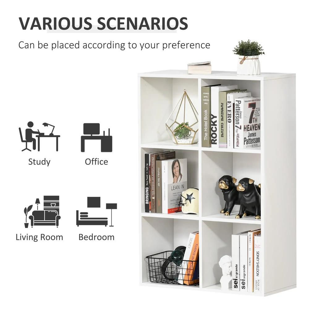 HOMCOM Six-Cube Bookcase Additional View 38