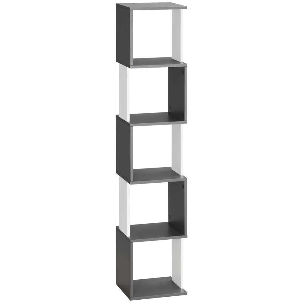 HOMCOM Modern 5-Tier Bookshelf, Freestanding Bookcase Storage Shelving for Living Room Home Office Study Additional View 11