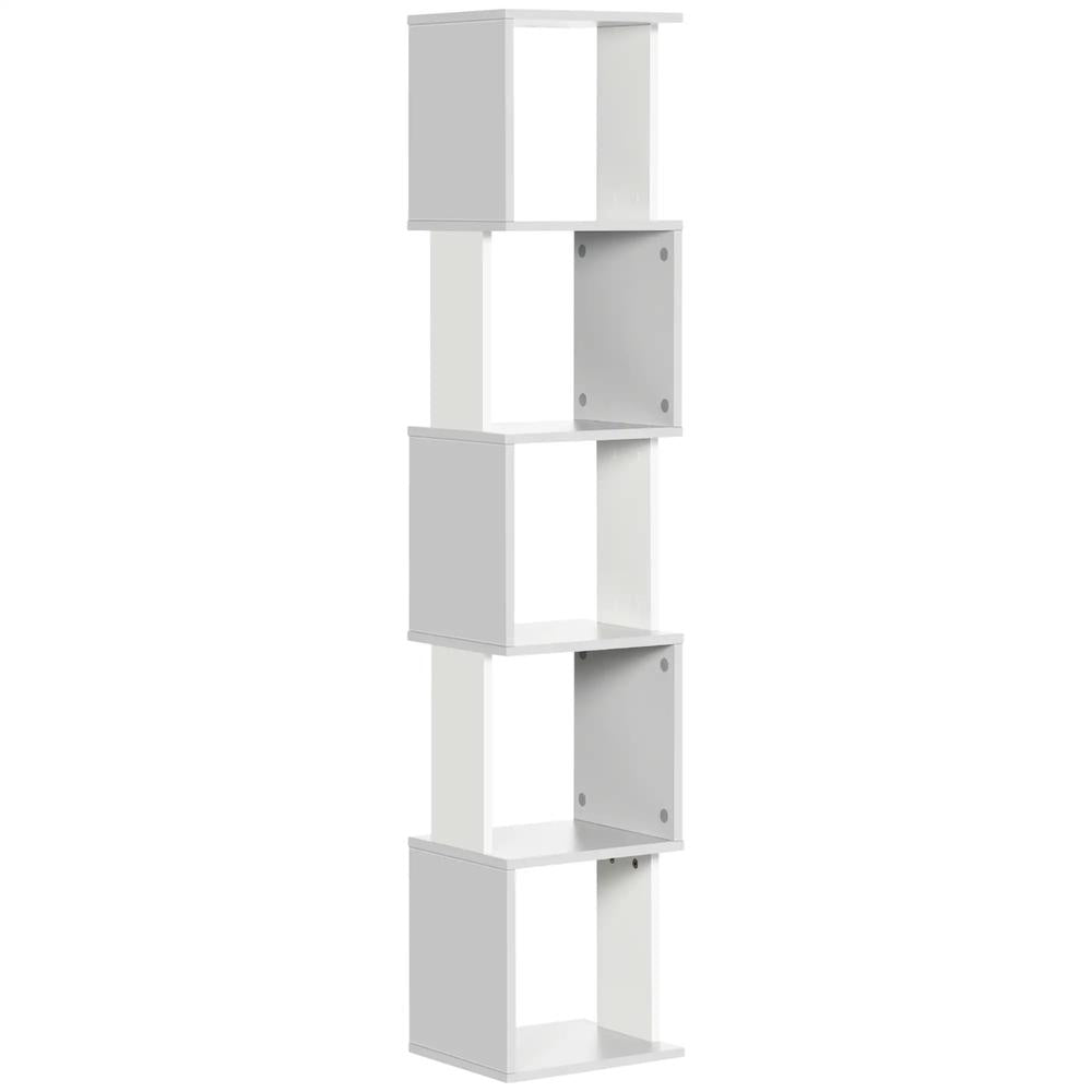 HOMCOM Modern 5-Tier Bookshelf, Freestanding Bookcase Storage Shelving for Living Room Home Office Study Additional View 12