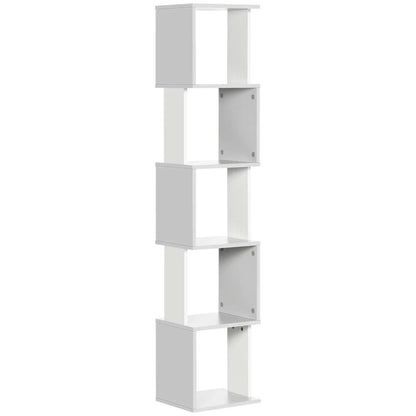 HOMCOM Modern 5-Tier Bookshelf, Freestanding Bookcase Storage Shelving for Living Room Home Office Study Additional View 12