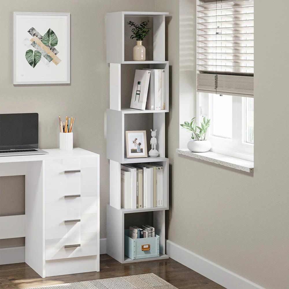 HOMCOM Modern 5-Tier Bookshelf, Freestanding Bookcase Storage Shelving for Living Room Home Office Study Additional View 13