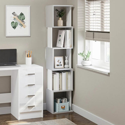 HOMCOM Modern 5-Tier Bookshelf, Freestanding Bookcase Storage Shelving for Living Room Home Office Study Additional View 13