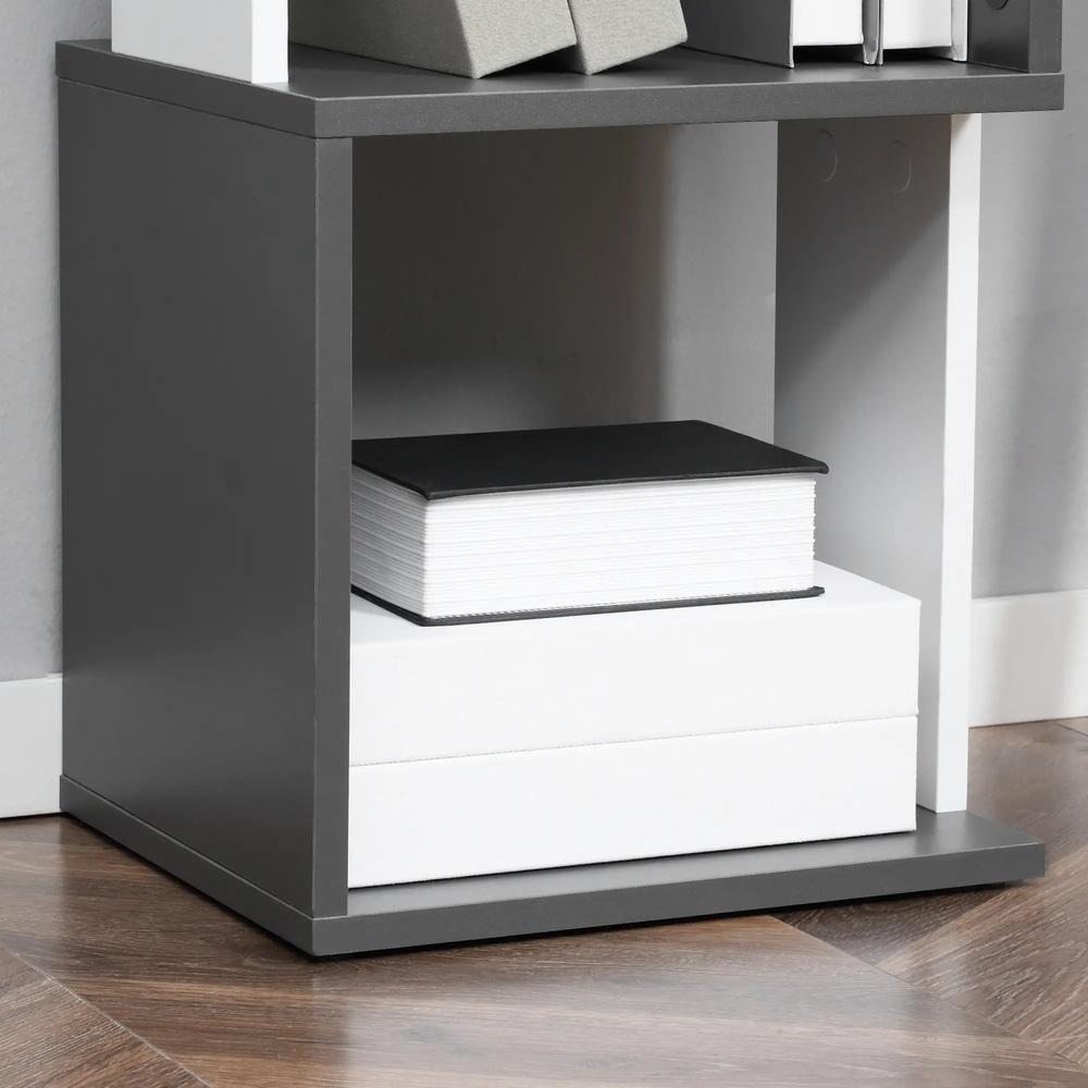 HOMCOM Modern 5-Tier Bookshelf, Freestanding Bookcase Storage Shelving for Living Room Home Office Study Additional View 9