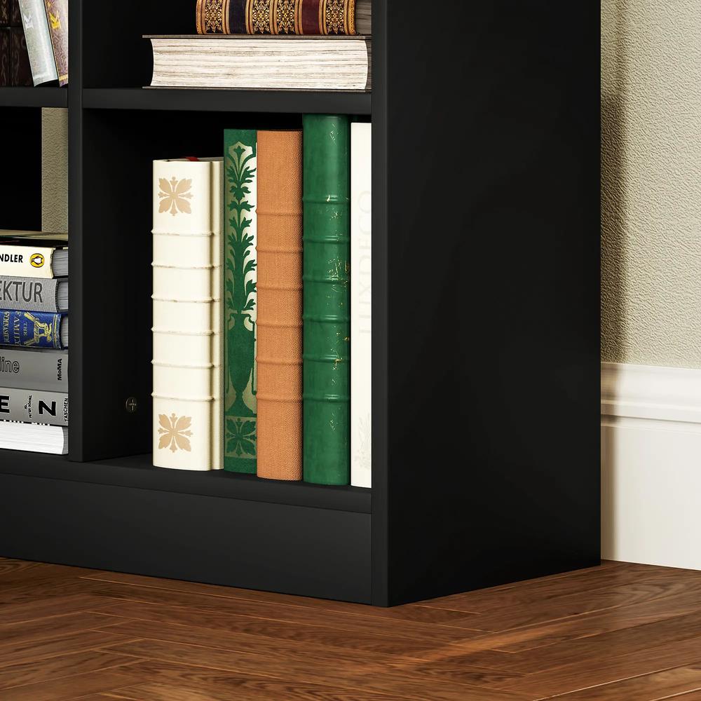 HOMCOM Tall Bookshelf with Drawer, Freestanding Bookcase for Bedroom, Living Room, Home Office, Black Additional View 9