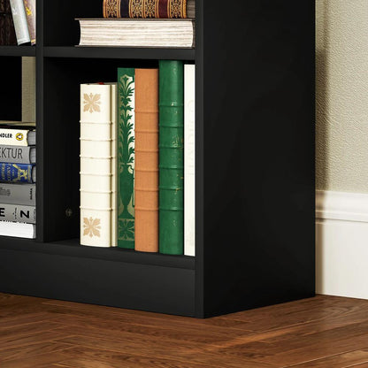 HOMCOM Tall Bookshelf with Drawer, Freestanding Bookcase for Bedroom, Living Room, Home Office, Black Additional View 9