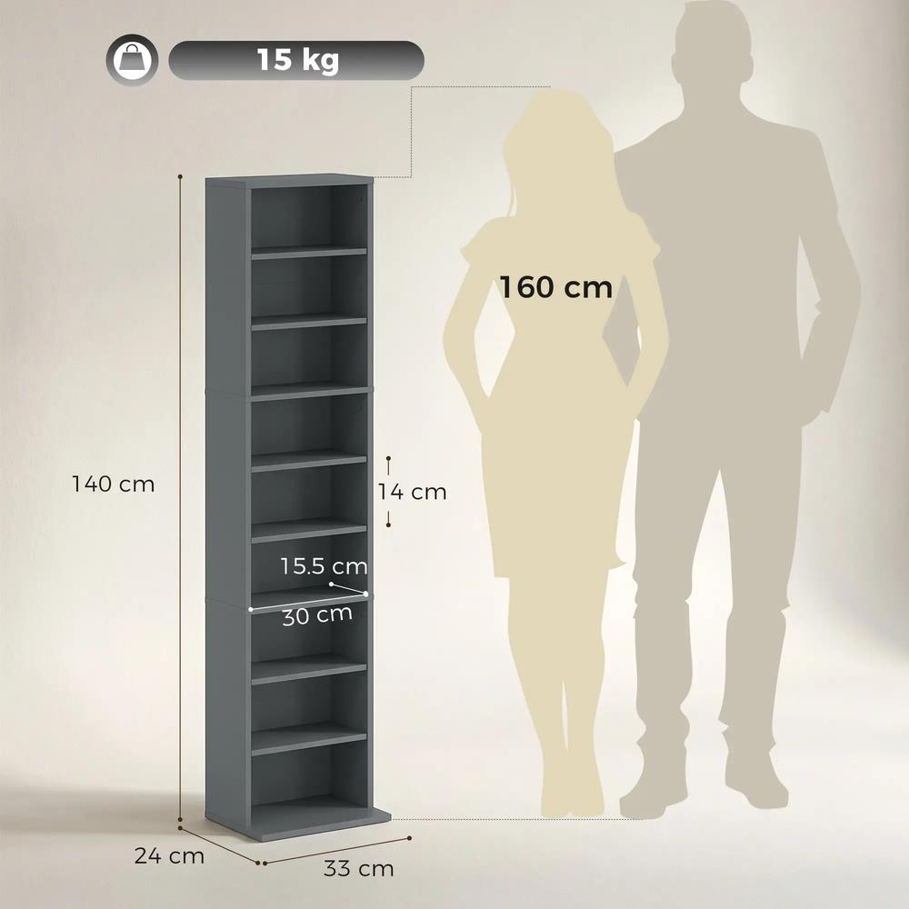 HOMCOM 260 Narrow CD Storage Unit Additional View 14