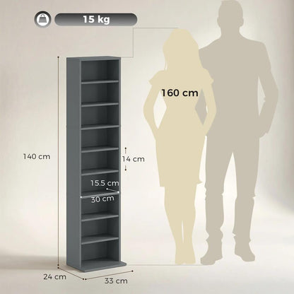 HOMCOM 260 Narrow CD Storage Unit Additional View 14