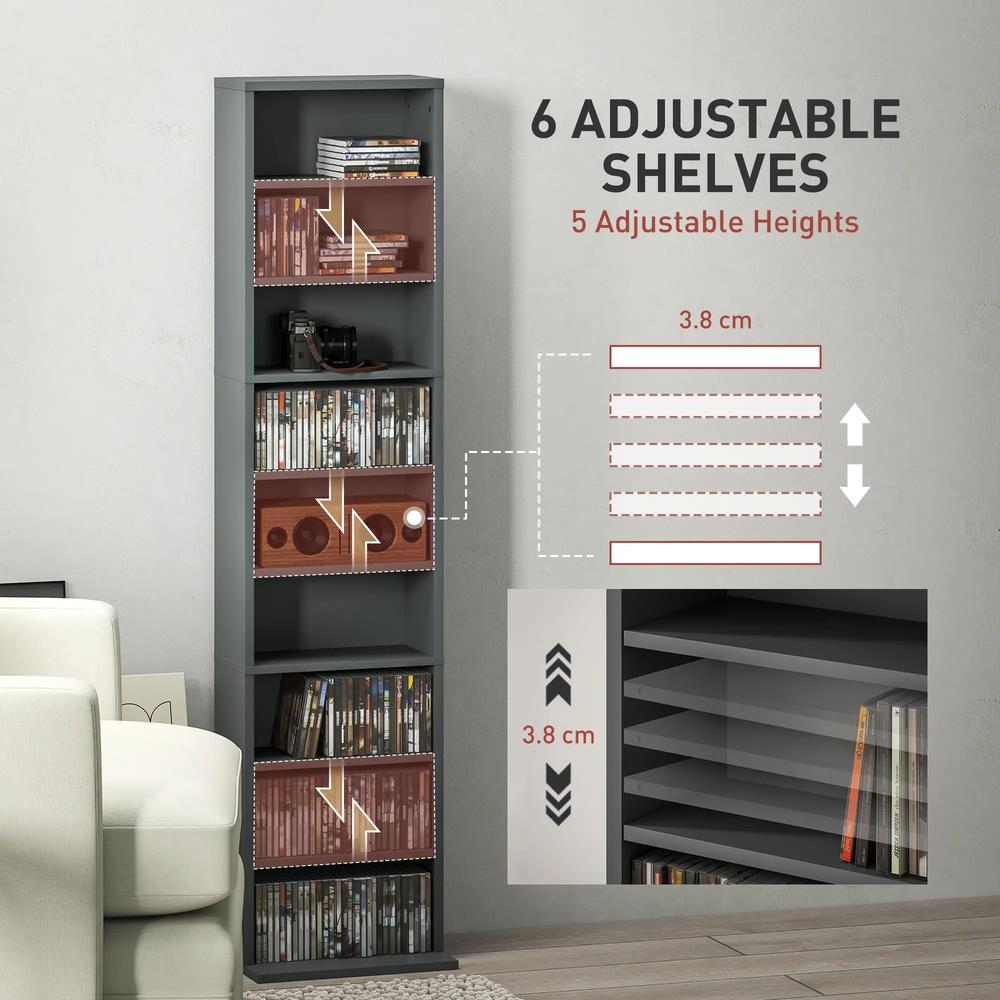 HOMCOM 260 Narrow CD Storage Unit Additional View 16