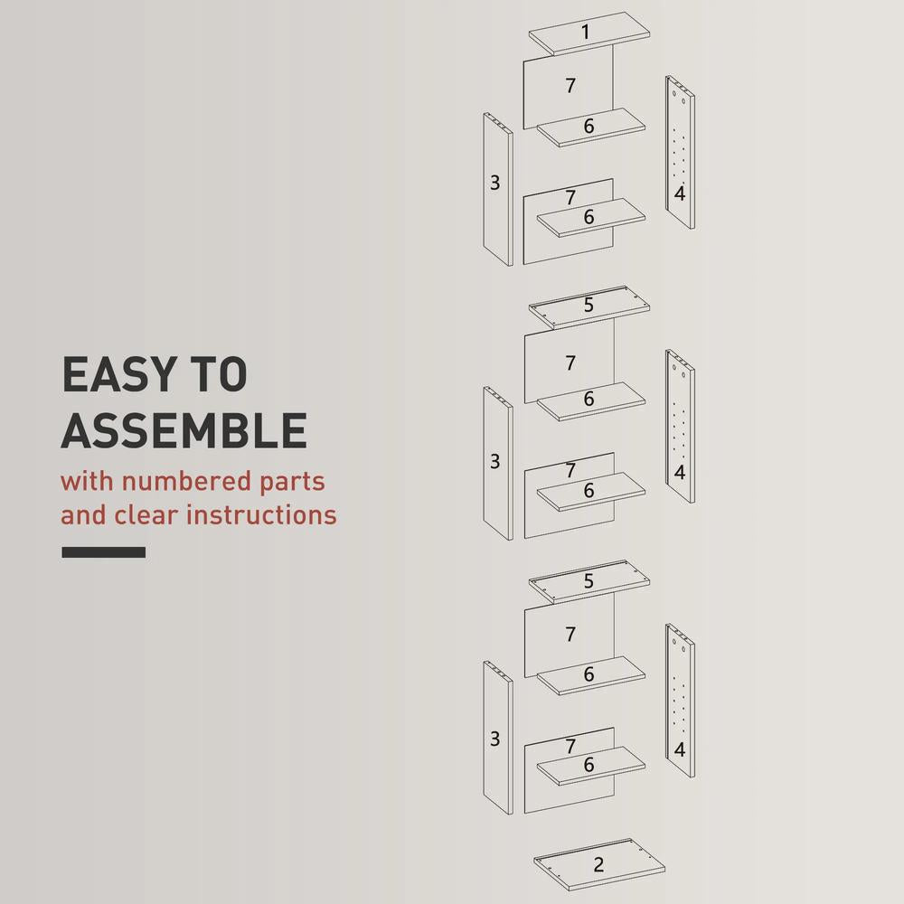 HOMCOM 260 Narrow CD Storage Unit Additional View 18