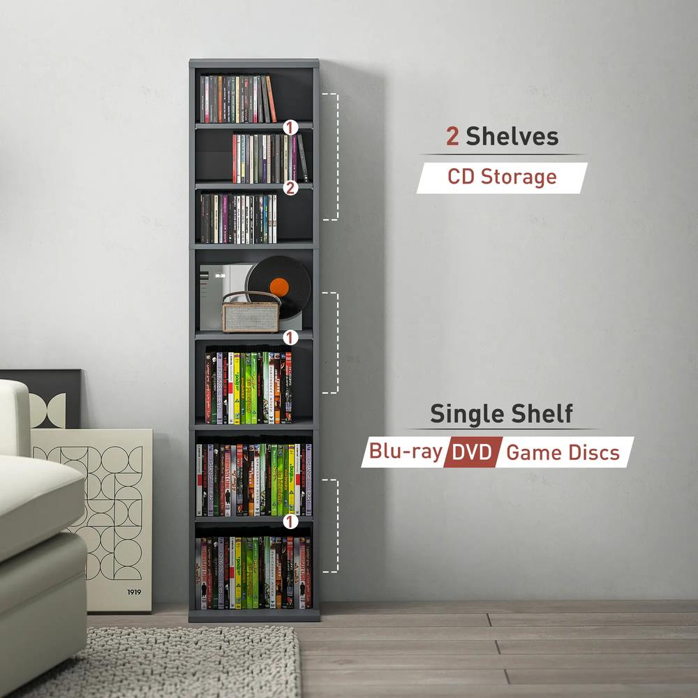 HOMCOM 260 Narrow CD Storage Unit Additional View 19