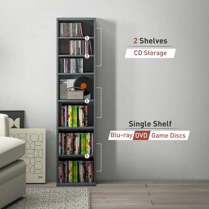 HOMCOM 260 Narrow CD Storage Unit Additional View 19