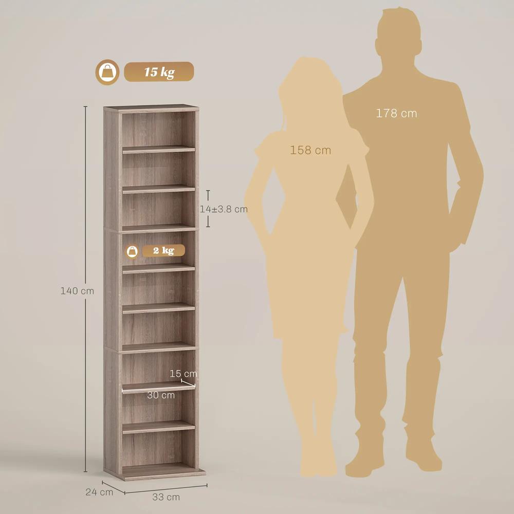HOMCOM 260 Narrow CD Storage Unit Additional View 25