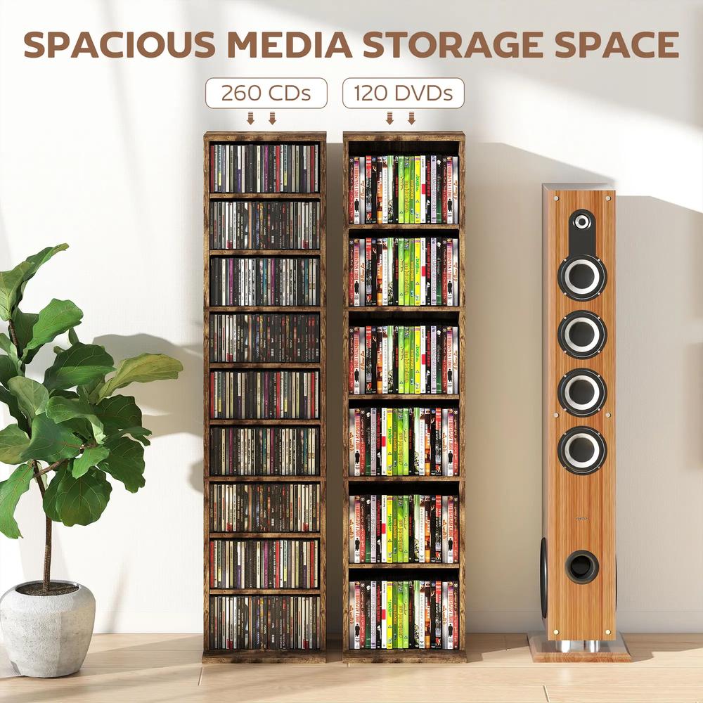HOMCOM 260 Narrow CD Storage Unit Additional View 37